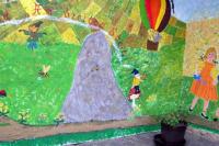 Gemaltes Wandbild in der Framersheimer Kita