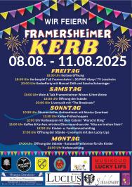 Flyer zur Kerb 2025 mit Programm