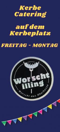 Kerbe Catering auf dem Kerbeplatz vom Freitag bis Montag